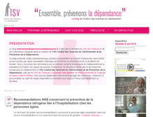 Tablet Screenshot of ensembleprevenonsladependance.fr